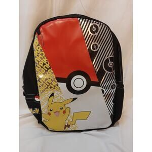 Pokemon Backpack 17” Pikachu Pokeball Back Pack Large School Bag Fab NY